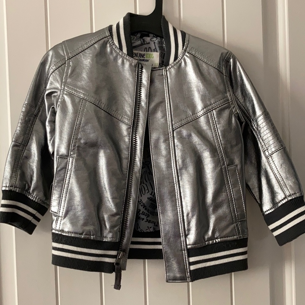 OshKosh Awesome Silver Jacket Toddler 2T